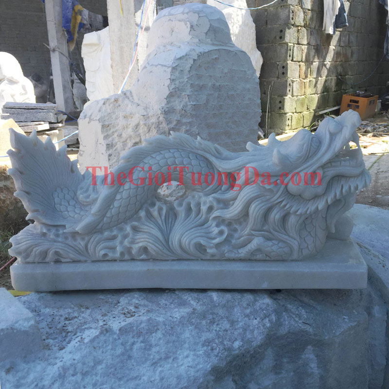 The Dragon Marble Statue