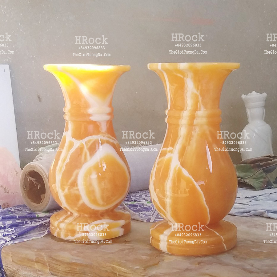 The Vase Orange Onyx
