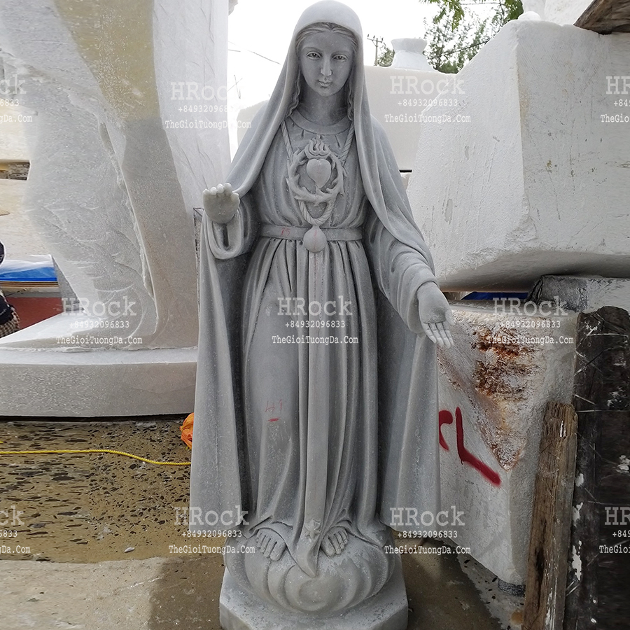 Tượng Đức Mẹ Fatima Bằng Đá Điêu Khắc
