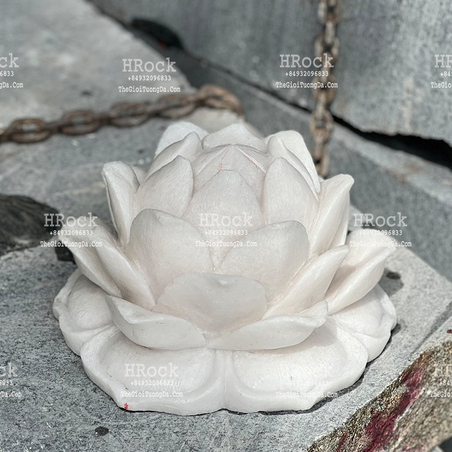 The White Marble Lotus Handicraft