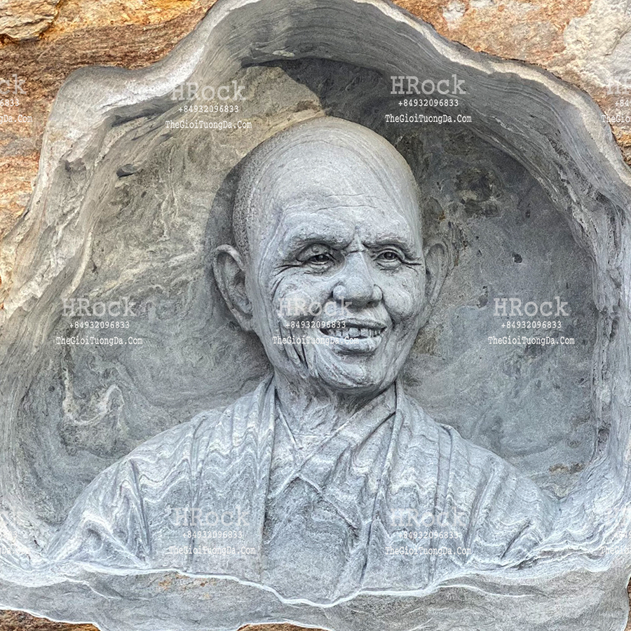 Thich Nhat Hanh Portrait Statue