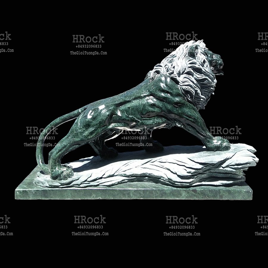 The Green Marble Lion Sculpture