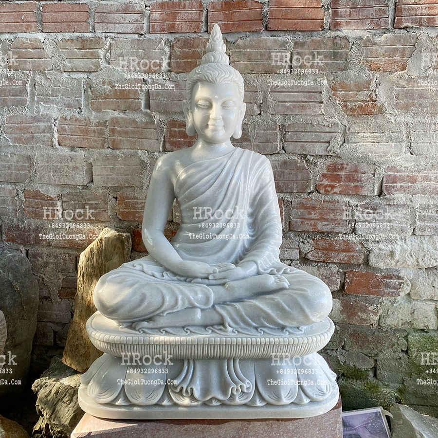 The Thai Buddha White Marble